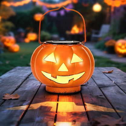 🎃🌟Halloween Pumpkin Solar Lanterns - Jack O Lantern Hanging Solar Light Waterproof