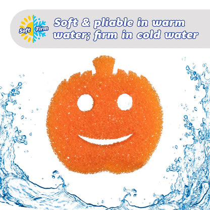 🎃12 Pcs Halloween Cleaning Sponges Cute Kitchen Scrub Sponges