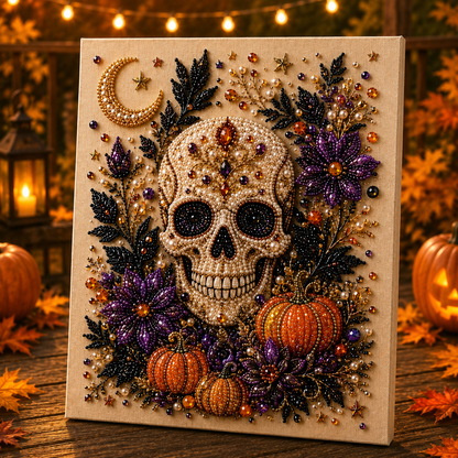 👻✨ Halloween Pearl Art DIY Kit – Turn Tiny Pearls into Spooky-Cute Magic