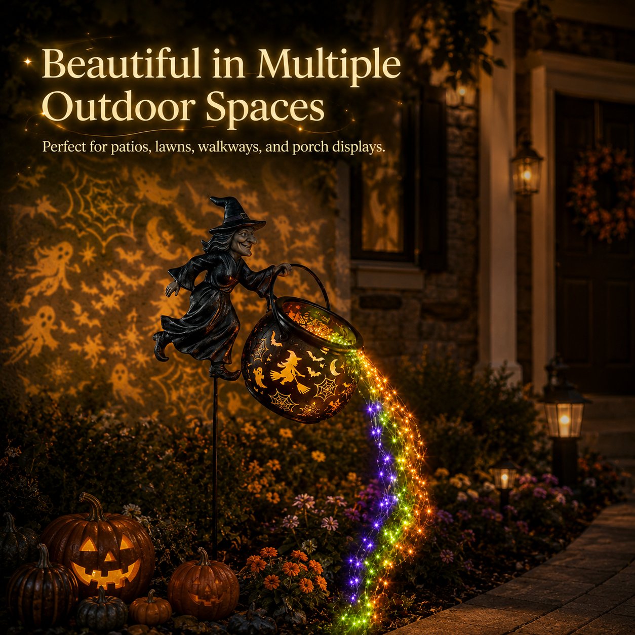 🎃Halloween Witch Cauldron Garden Light